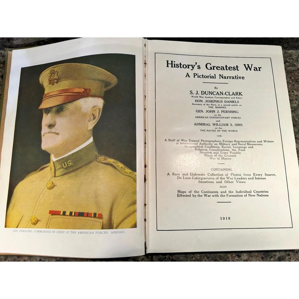History’s Greatest War A Pictorial Narrative, 1ST  1919 By S J Duncan-Clark - Picture 2 of 6